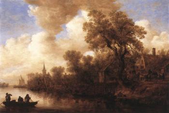 Jan Van Goyen : River Scene